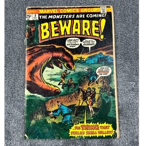 Beware 8 Marvel Comics 1974 The Thing That Stalks Skull Valley Bronze Age Horror